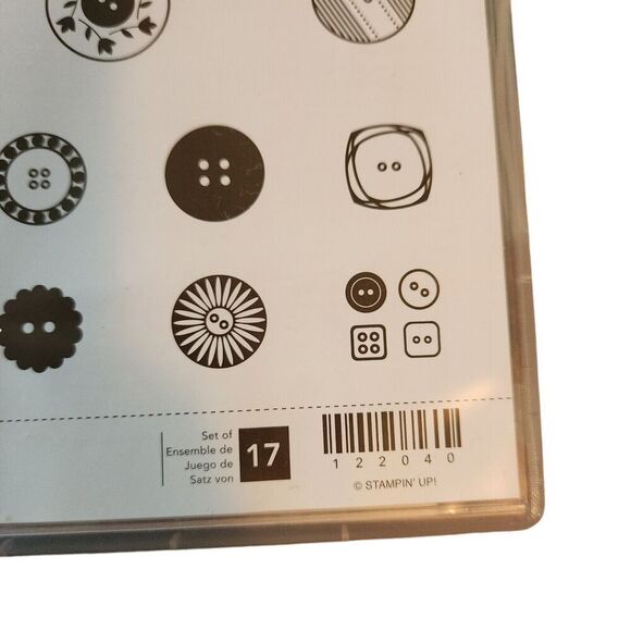 Stampin' Up! BUTTON, BUTTON Stamp Set of 17 122040 Scrapbooking Clothing - Picture 3 of 6